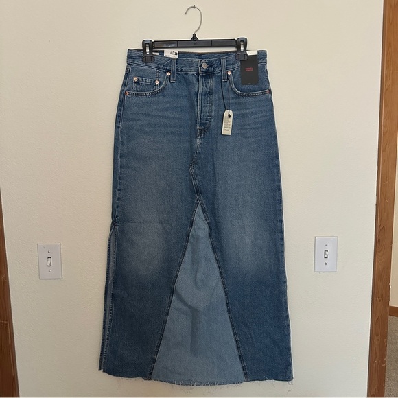 Levi’s Icon Denim Maxi Skirt - Picture 1 of 2